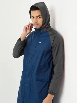 Long Raincoat (Navy Blue Body) By WildCraft